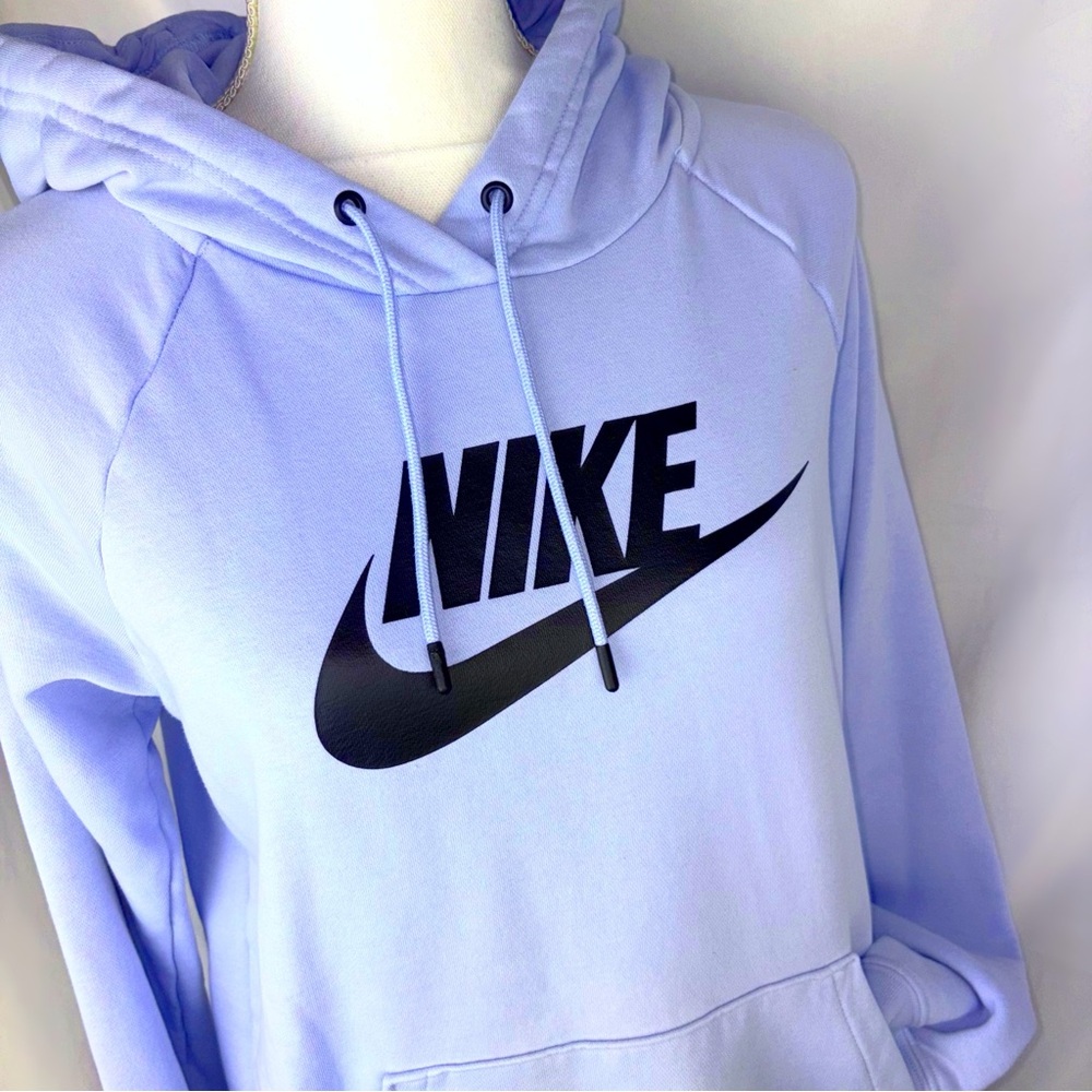 Nike Sky Blue Hoodie with Black Logo